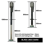Black Jack Trailer Jack Maxi Dimensions - Compact Design