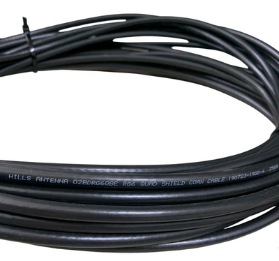 10m RG6 F-Type Quad Shield Quality Coaxial Cable With Crimped Connectors.