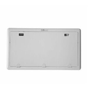 White caravan picnic table folded