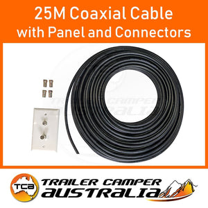 20m Digitek RG6 Quad Shield Coaxial Cable with RG6 F-Type Compression Connector