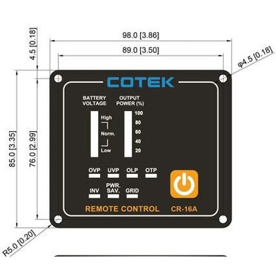 Cotek CR-16A Specifications