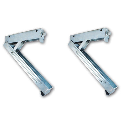 ARK Trailer Caravan Corner Leg Steady installed on a caravan