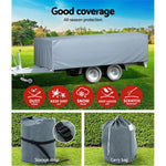 14-16 ft Camper Trailer Travel Cover Tent 4.2-4.8m Caravan Swan