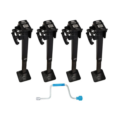 Ark 750mm Drop Down Corner Steady Black x 4