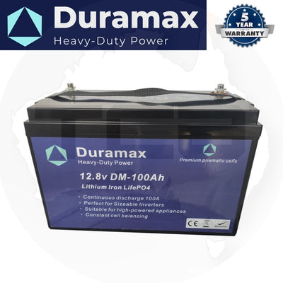 Duramax Lithium 100Ah 12V Battery 100A BMS