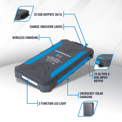 COMPANION 16000mAh Solar Powerbank