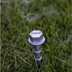 Drill-ready screw-in pegs in case