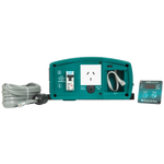 Rear view of 2000W inverter with cooling fan and terminals