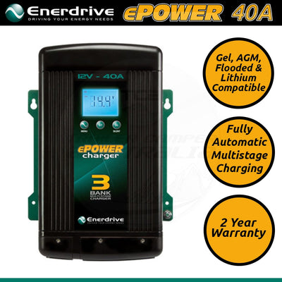 Enerdrive Epower 40amp 12v Battery Charger