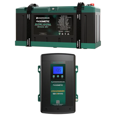 Enerdrive ePOWER B-TEC 12V 200Ah GEN 3 Lithium Battery + 40A AC Charger