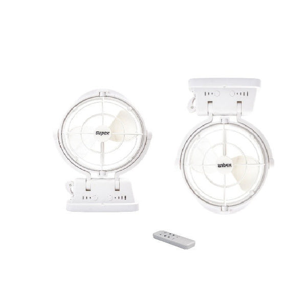 SUPEX 12V/24V caravan twin fan pack