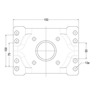 Ark Jockey Wheel Clamp Mount Suit 50mm ,75mm, 100mm U-Bolt
