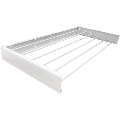 On The Road Wall Mounted Clothes Airer 100cm White
