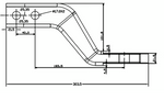 MCHITCH SHORT FORGED 7/8" hole Tow Tongue (4 inch drop).