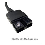 Anderson plug wired to battery for 12V power supply