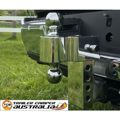 8” FLASH – E Series Hitch with 50mm and 70 mm Ball