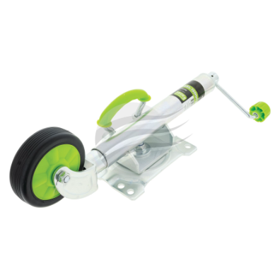 HULK 6" STANDARD JOCKEY WHEEL 350kg SOLID RUBBR WHEEL SWIVEL U-BLT