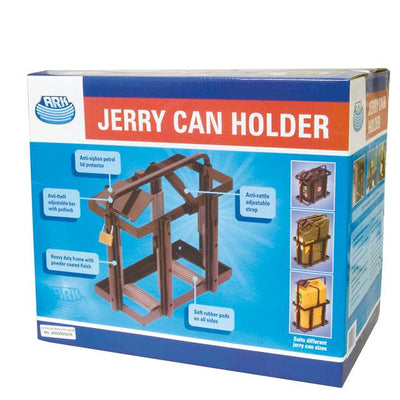 Ark JCH1020D Jerry Can Metal Holder 20L Carrier Fuel Petrol Diesel Anti Siphon Theft