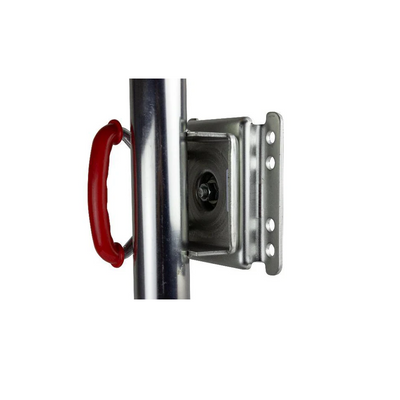 Heavy duty swing up jockey wheel for boat trailers