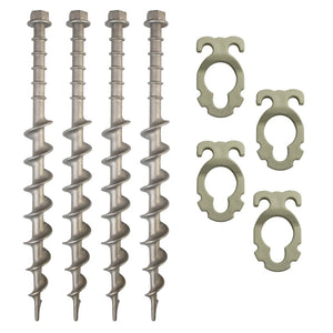 SUPEX medium alloy screw-in peg closeup