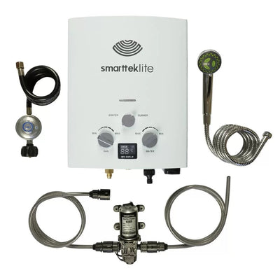 Smarttek Lite Portable Hot Water Heater Shower System with 6LPM Pump Pack