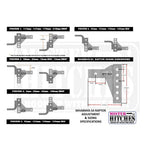 MISTER HITCHES RAPTOR 4500KG SUPER DUTY ADJUSTABLE BALL MOUNT 16 STAGE