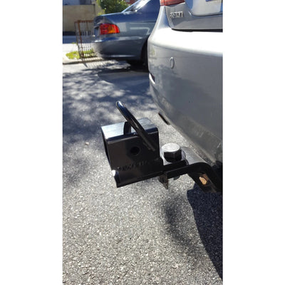 MISTER HITCHES BALL MOUNT RECEIVER ADAPTER WITH ANTI-SWIVEL PLATE