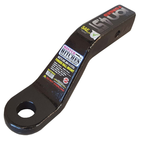 MISTER HITCHES 4.5T ION FORGED BALL MOUNT 4" DROP OR 3" RISE