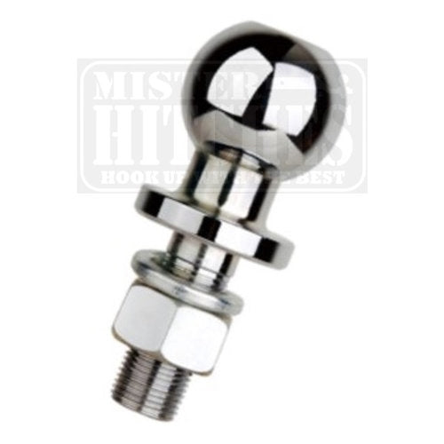 MISTER HITCHES 50mm Chrome Tow Ball 3.5T Rated 7/8" Shank