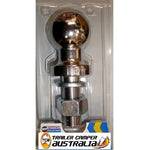 MISTER HITCHES TOW BALL 3500KG, 50MM, CHROME, 7/8" X 60MM SHANK (CLAMSHELL)