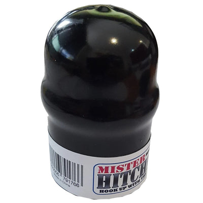 MISTER HITCHES TOW BALL COVER SUITS 50MM & 1-7/8" TOW BALLS - BLACK PVC