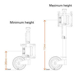 ARK XO750 Jockey Wheel Tube Mount Black