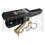 Front view of Mister Hitches 3500kg clevis hitch with 1” pin
