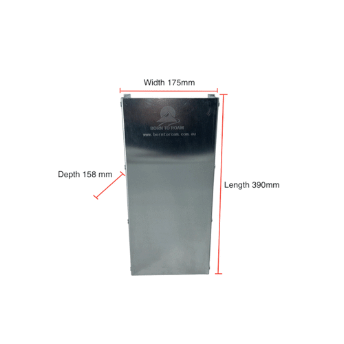 Heavy-duty aluminum housing cover for Born To Roam diesel heater unit