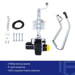 12V 550W Mini Mover Gen 3 attached to trailer drawbar