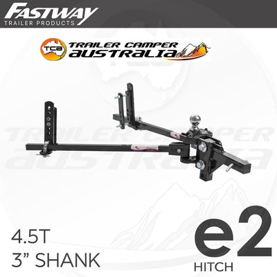 Fastway E2 Trunnion Sway Control WDH Weight Distribution Hitch 4.5T 3" Shank