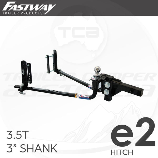 Fastway E2 Round Bar Sway Control WDH Weight Distribution Hitch 3.5T 3" Shank
