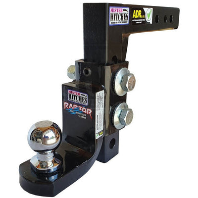 Raptor 4.5T Adjustable 12" Drop Hitch Tow Tongue 7/8" 1-1/4”  Ball Pin