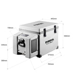 Evakool 47L Infinity Fibreglass Fridge Freezer Combo RFE60-FF