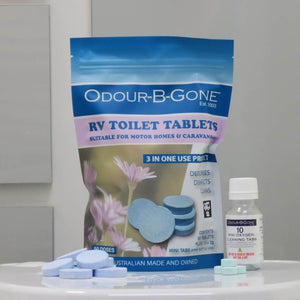 Odour-B-Gone 50Pk RV Toilet Tablets for caravans