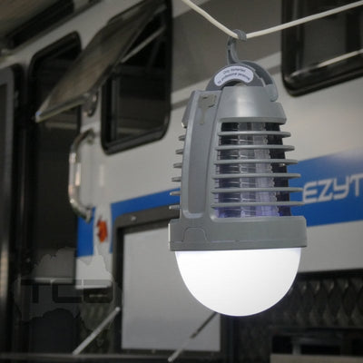 2-1 Portable Mosquito Bug Zapper Lantern LED Outdoor Light Rechargeable battery