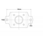 ARK bolt-on or weld-on Swivel Clamp (2 holes)
