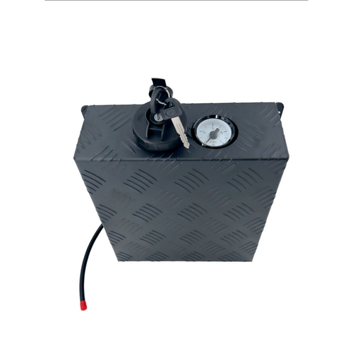 AUFOCUS 9.5L Black Checker Plate Tank Cover