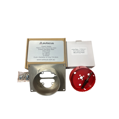 Au Focus Combo! Heavy Duty Mounting Plate & Hole Saw (115mm)