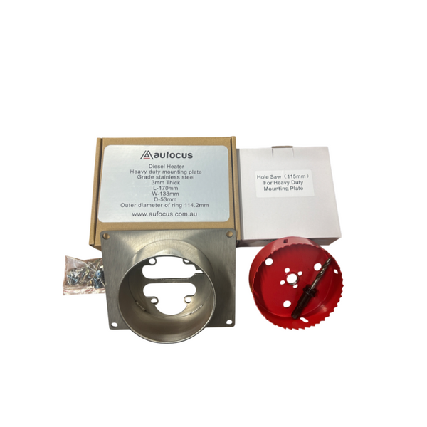 Au Focus Combo! Heavy Duty Mounting Plate & Hole Saw (115mm)