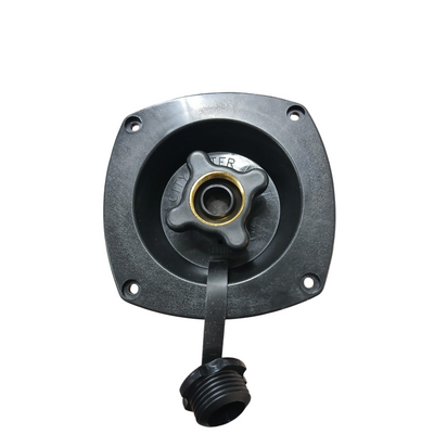 Shurflo Flush Mount 50PSI Water Pressure Regulator Black.