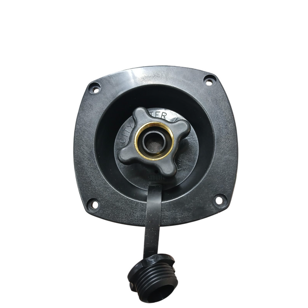 Shurflo Flush Mount 50PSI Water Pressure Regulator Black.