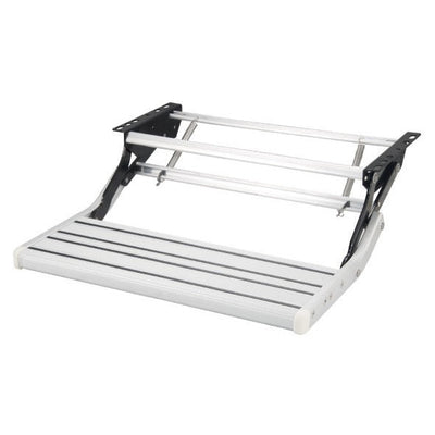 Single manual bolt-on caravan RV step