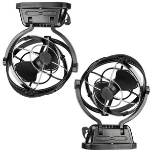 Caframo Sirocco II 12V 24V Fan - Black Colour Twin Pack