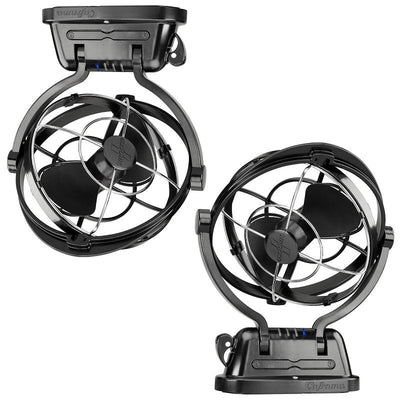 Caframo Sirocco II 12V 24V Fan - Black Colour Twin Pack